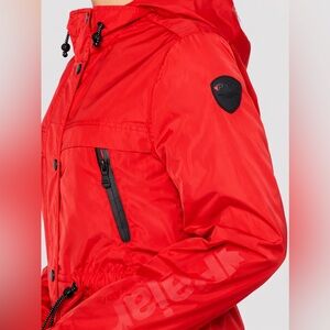PAJAR Canada 🇨🇦  Vibrant Red Raincoat - Hooded Lightweight Jacket | Size S/P